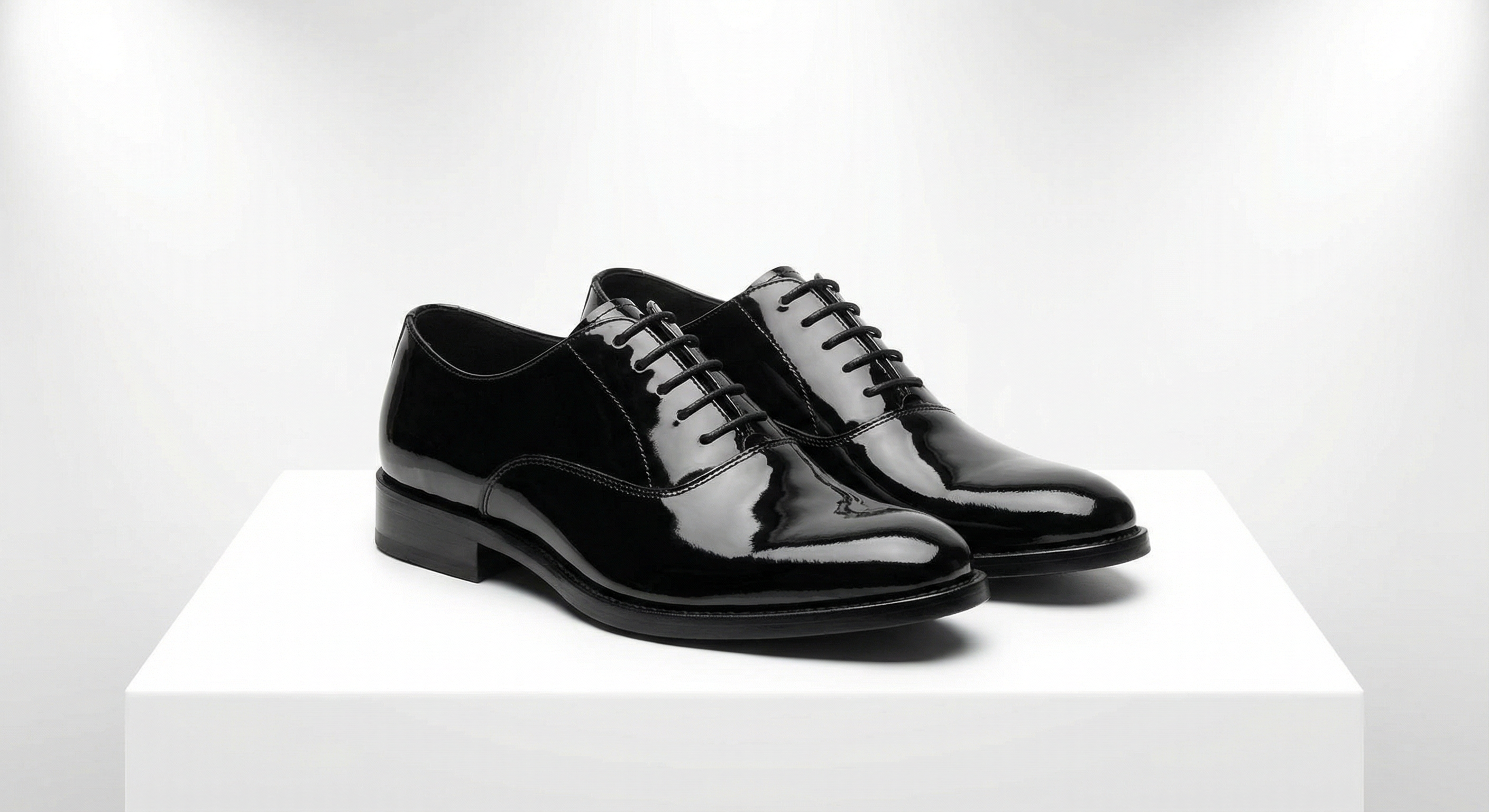 Men's shiny dress shoes